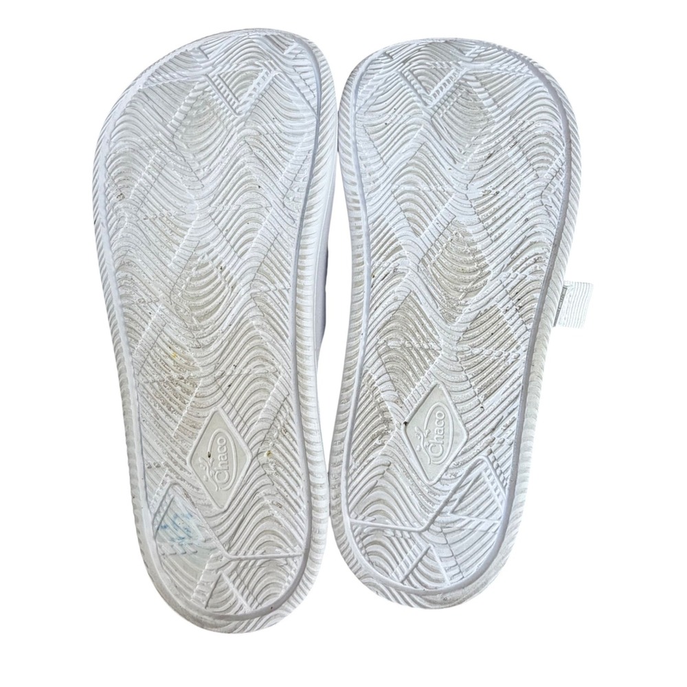 Chaco Chillos Slide Sandals Womens 10 White Adjustable Sport Recovery Comfort - Picture 10 of 14